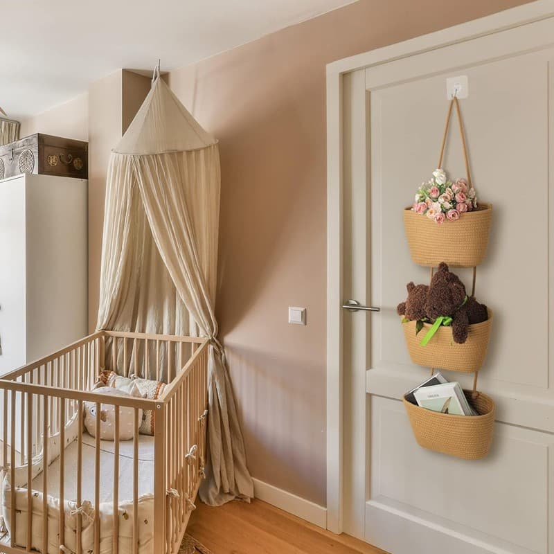 Cesta de Pared Colgante (3 Niveles) — Organización para espacios pequeños | ForHome
